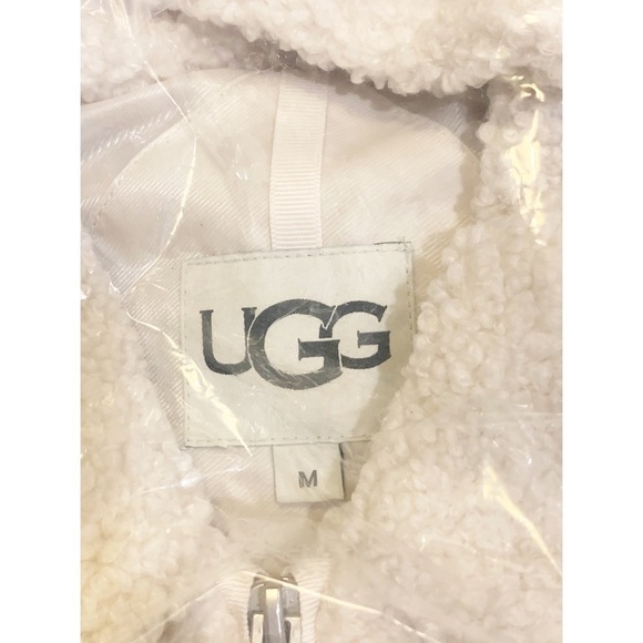 UGG FAUX FUR WINTER SHERPA OVERSIZED JACKET - Picture 10 of 12